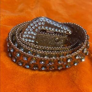 gold rhinestone belt